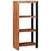 Libreria Marrone, Nero 50 x 30 x 110 cm - Foto miniatura 1
