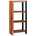 Libreria Marrone, Nero 50 x 30 x 110 cm - Foto miniatura 2