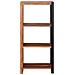 Libreria Marrone, Nero 50 x 30 x 110 cm - Foto miniatura 4