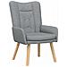 Sedia rilassante Grigio chiaro 63 x 67 x 94 cm Tessuto - Foto miniatura 1