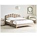 Letto Velluto Sauvian 160 X 200 Cm Tortora - Foto miniatura 1