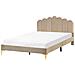 Letto Velluto Sauvian 160 X 200 Cm Tortora - Foto miniatura 2