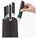 Set Di Coltelli Elevate Green 5 Pezzi Con Supporto Girevole Coltelli Ergonomici In Acciaio Inox Design Funzionale Ed Elegante Colore Verde - Foto miniatura 2