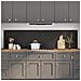 Rivestimento da Cucina 2 pcs Nero 100 x 50 cm vetro temperato - Foto miniatura 2