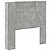 Testiera Grigio cemento 100 x 16,5 x 103,5 cm Legno multistrato - Foto miniatura 1
