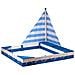 Sabbiera a Nave Maritime Blu e Bianca - Foto miniatura 1