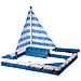 Sabbiera a Nave Maritime Blu e Bianca - Foto miniatura 6