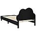 Struttura letto bambini con testata Nero 90 x 200 cm PU - Foto miniatura 7