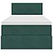Letto con Contenitore Verde Scuro 90 x 190 cm Velluto - Foto miniatura 7