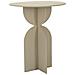 Tavolino Vkh800-beige-metallo-45x45x58 Cm - Foto miniatura 1