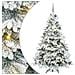 Albero di Natale artificiale con 300 LED Bianco 180 cm PE e PVC - Foto miniatura 1