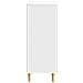 Credenza Bianco Lucido 33 x 34,5 x 90 cm Legno ingegnerizzato - Foto miniatura 4