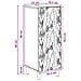 Credenza Bianco Lucido 33 x 34,5 x 90 cm Legno ingegnerizzato - Foto miniatura 8