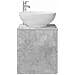 Mobile Lavabo da Parete Grigio Cemento 49,5 x 44,5 x 66,5 cm - Foto miniatura 3