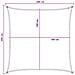 Telo Ombra Antracite e Bianco 2 x 2 m HDPE - Foto miniatura 8