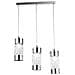 I-JIVE / S3 - Lampadario a tre luci cromato con cristalli 40 watt E14 - Foto miniatura 4