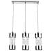 I-JIVE / S3 - Lampadario a tre luci cromato con cristalli 40 watt E14 - Foto miniatura 2