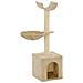 Albero Per Gatti Con Tiragraffi In Sisal 105 Cm Beige - Foto miniatura 2