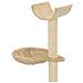 Albero Per Gatti Con Tiragraffi In Sisal 105 Cm Beige - Foto miniatura 4