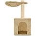 Albero Per Gatti Con Tiragraffi In Sisal 105 Cm Beige - Foto miniatura 5