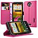 Custodia Compatibile Con Htc One X / X+ In Rosa Vivo - Coperchio Protettiva Con Chiusura Magnetica, Funzione Stand E Tasca Per Le Carte - Foto miniatura 7