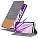 Custodia Compatibile Con Huawei P Smart Plus In Grigio Chiaro Marrone - Coperchio Protettiva Con Chiusura Magnetica, Funzione Stand E Tasca Per Le Carte - Foto miniatura 1