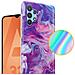 Custodia Compatibile Con Samsung Galaxy A32 5g In Marmo Rosa Viola No. 19 - Coperchio Protettivo In Silicone Tpu Con Motivo A Mosaico - Foto miniatura 3
