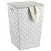 Cesto Portabiancheria Decorativo Adria 48l, Contenitore Da Bagno Chiudibile Con Maniglie - Foto miniatura 3