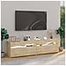 Mobili Porta TV con Luci LED 2 pz Rovere Sonoma 75x35x40 cm - Foto miniatura 3