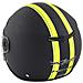 Casco Jet Scooter Visiera Moto Quad Omologato Ece 22 05 Nero Opaco Fluo M - Foto miniatura 3
