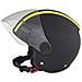 Casco Jet Scooter Visiera Moto Quad Omologato Ece 22 05 Nero Opaco Fluo M - Foto miniatura 4