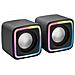 MSCUBE Altoparlanti Gaming RGB 8 W USB tipo A Colore Nero - Foto miniatura 1
