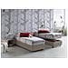 Letto Singolo Rachele, Letto Contenitore Con Rivestimento In Tessuto, 100% Made In Italy, Apertura Frontale, Con Materasso Cm 80x200 Incluso, Tortora - Foto miniatura 1
