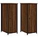 Comodini Rovere Marrone 2 Pz 32x42x80 Cm In Legno Multistrato - Foto miniatura 2