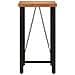 Tavolino Da Bar 55x55x107cm In Legno Massello Di Acacia E Ferro - Foto miniatura 2