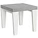 Tavolo Allungabile 90x90/246 Cm Spimbo Mix Piano Bianco Frassino - Gambe Noce - Cemento /bianco Frassino - Foto miniatura 5