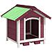 Cuccia Per Cani Moka 65x65x61,5 Cm In Legno Massello Di Pino - Foto miniatura 1
