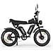 Q20 Bicicletta Elettrica - Doppio Motore 750w*2 Doppio Batteria 48v20ah*2 Ruote 20 Pollici Freno A Disco Idraulico - Nero - Foto miniatura 3