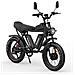 Q20 Bicicletta Elettrica - Doppio Motore 750w*2 Doppio Batteria 48v20ah*2 Ruote 20 Pollici Freno A Disco Idraulico - Nero - Foto miniatura 5