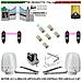 Automazione Cancello Kit Motori Braccio Articolato 24 V 2 Ante Da 0,5 A 2,5 Mt Centrale 220/24 V Faro Selettore 2 Copp - Foto miniatura 1