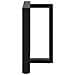 Gambe Tavolo Pranzo A Forma T 2pz Nero 70x35x(72-73)cm Acciaio - Foto miniatura 3