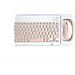 Combinazione Tastiera E Mouse Bluetooth - Set Tastiera E Mouse Wireless Ricaricabile Da 10 Pollici Con Custodia (rosa) - Foto miniatura 1