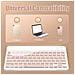 Combinazione Tastiera E Mouse Bluetooth - Set Tastiera E Mouse Wireless Ricaricabile Da 10 Pollici Con Custodia (rosa) - Foto miniatura 4