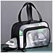 Elegante Borsa Sportiva Da Nuoto Con Separazione Asciutto/bagnato Black - Foto miniatura 3