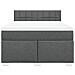 Giroletto a Molle con Materasso Grigio Scuro 160x200 cm Tessuto - Foto miniatura 4