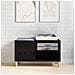Armadio per dischi  Nero Rovere 84,5x38x48 cm Legno ingegnerizzato - Foto miniatura 4