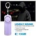 Allarme Di Sicurezza Personale Da 130db Con Luce Led - Attivazione Ad Anello, Alimentato A Batteria Pink - Foto miniatura 4
