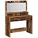 Tavolo da Toeletta con Luci LED - Legno Vintage - 100x41x135 cm - Foto miniatura 1