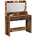 Tavolo da Toeletta con Luci LED - Legno Vintage - 100x41x135 cm - Foto miniatura 3