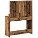 Tavolo da Toeletta con Luci LED - Legno Vintage - 100x41x135 cm - Foto miniatura 6